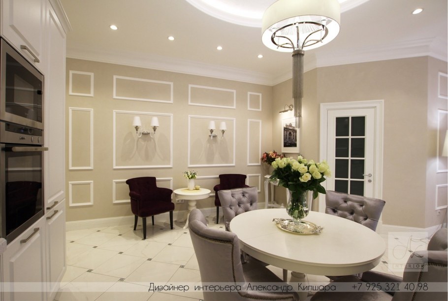 Кухня в стиле современном стиле с элементами классики