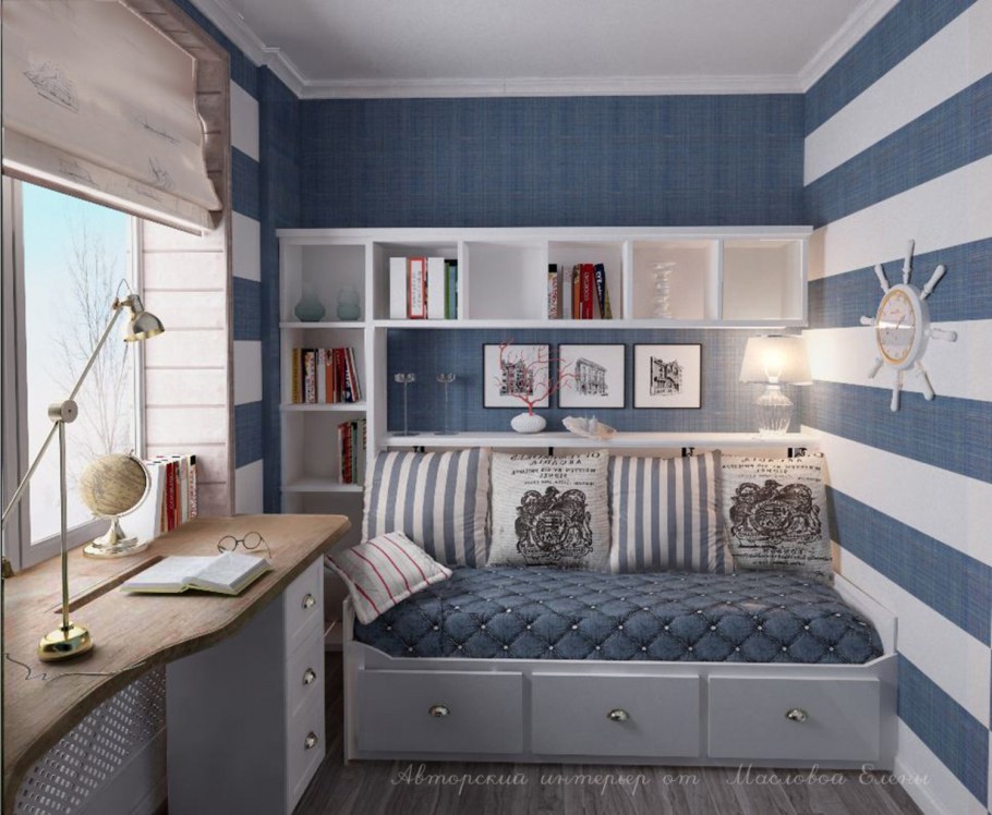 Обустроить маленькую комнату для родителей и школьника