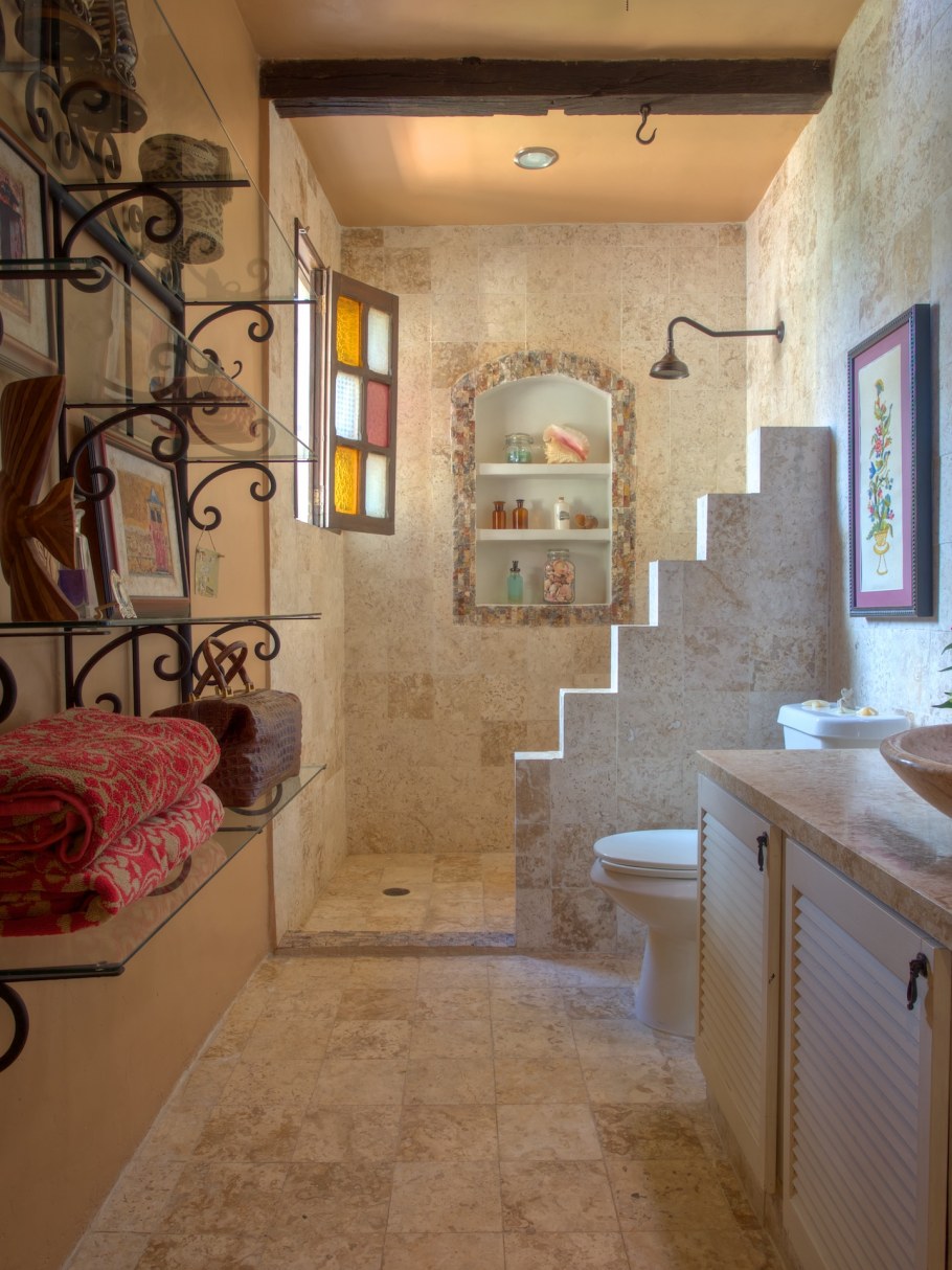 Стиль бохо в интерьере ванной