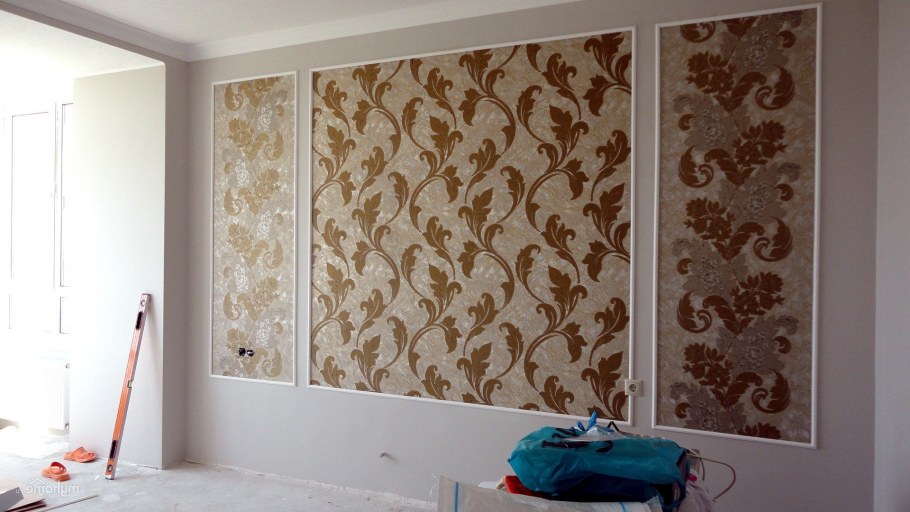 Панно из обоев