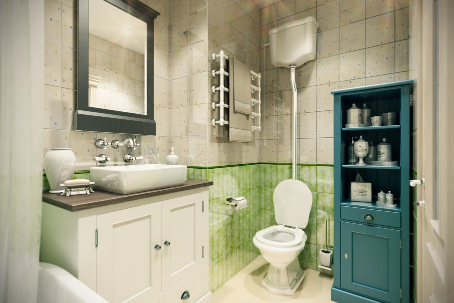 Интерьеры ванных комнат в стиле Прованс