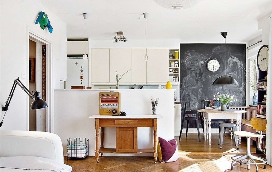 Квартира студия в стиле бохо