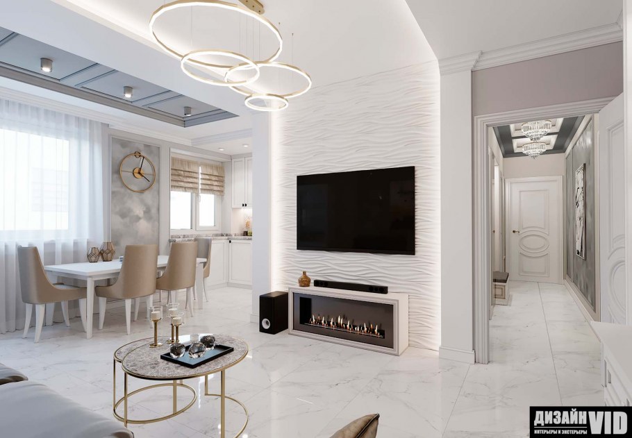 Кухня студия Неоклассика 20кв