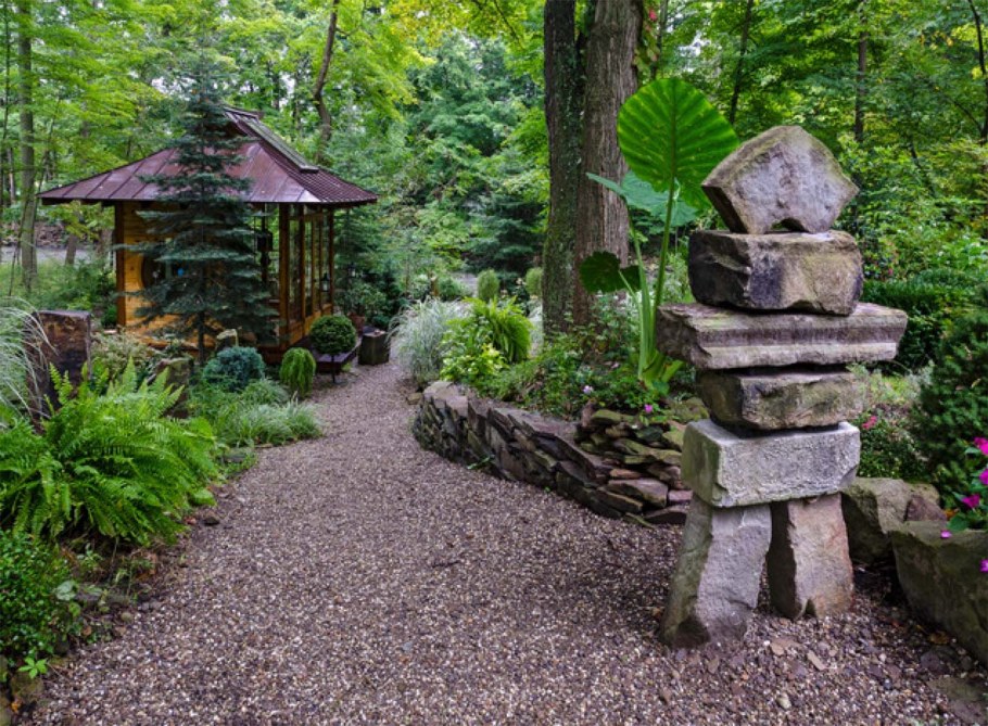 Цветники в японском саду