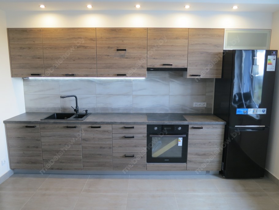 Кухонные фасады под светлое дерево