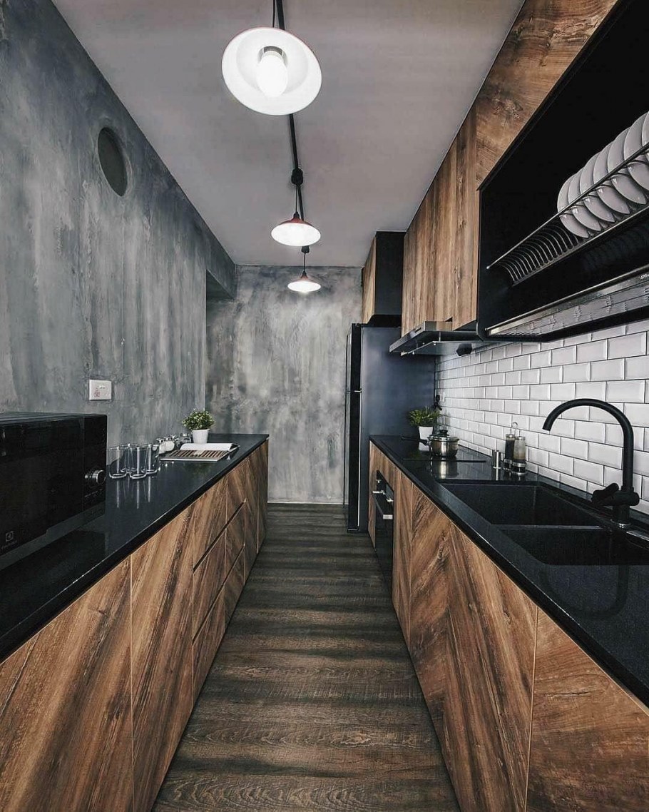 Кухня 11 кв в стиле лофт