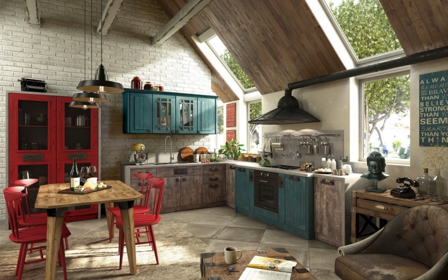 Кухни трио лофт микс