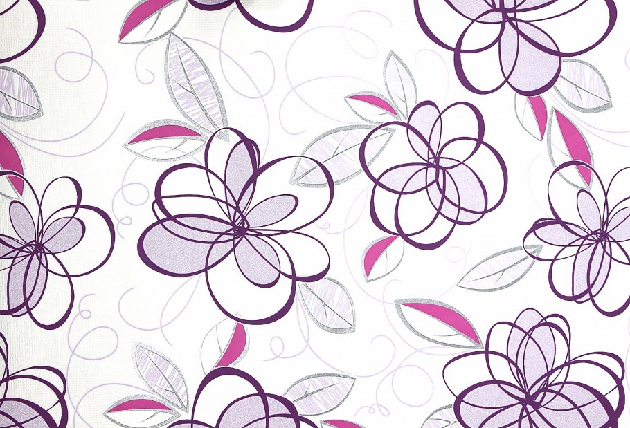 10029-54 As палитра винил 0,53*10,05м цветы у Петровича