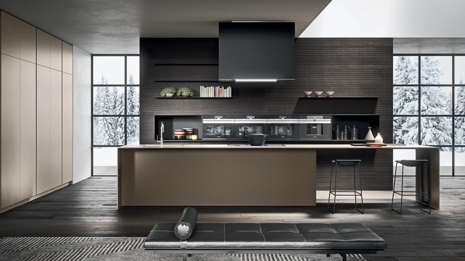 Белая кухня Италия Модерн