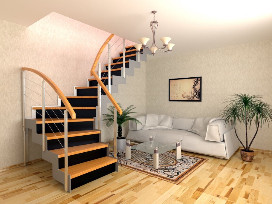 Лестницы на двухъярусную квартиру