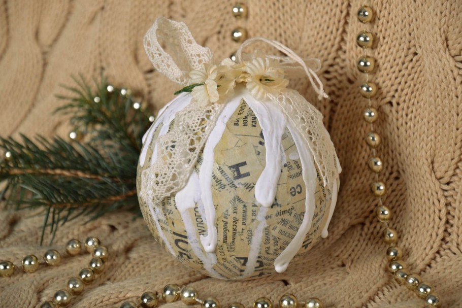 Ёлочная игрушка из оамроски