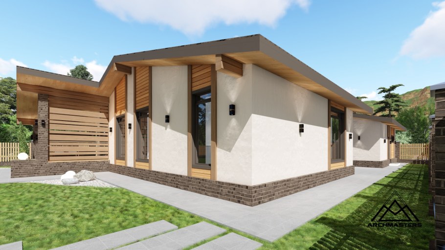 Отделка одноэтажного дома