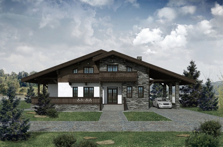 Одноэтажный Альпийский Шале