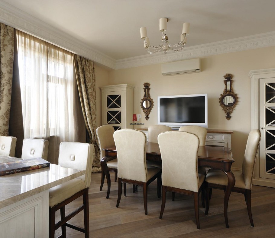 Гостиная столовая Неоклассика