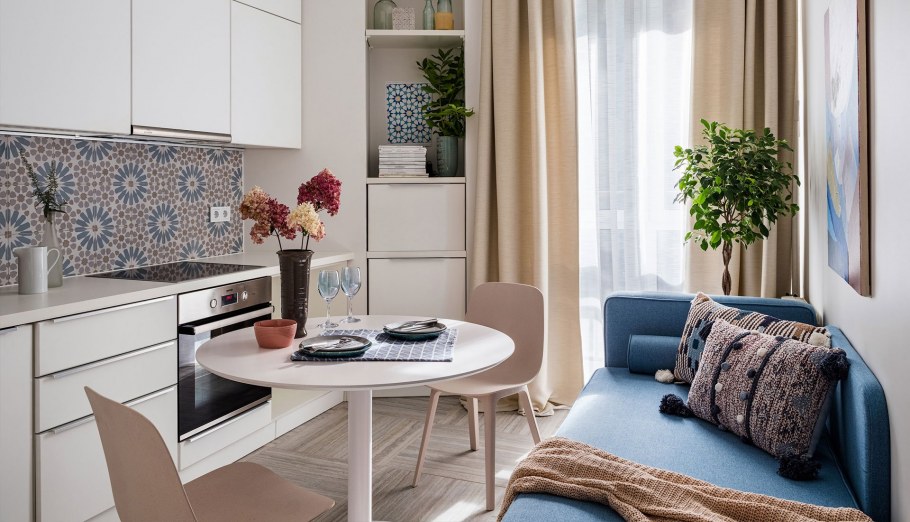 Кухня-гостиная 10 кв.м икеа