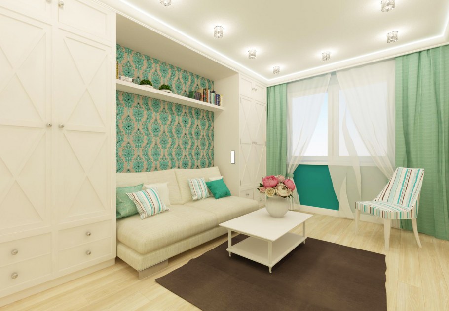 Однокомнатная квартира в стиле Прованс