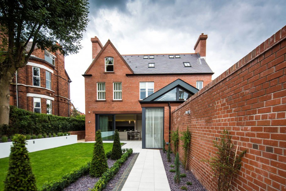 Дом Лондона красный кирпич