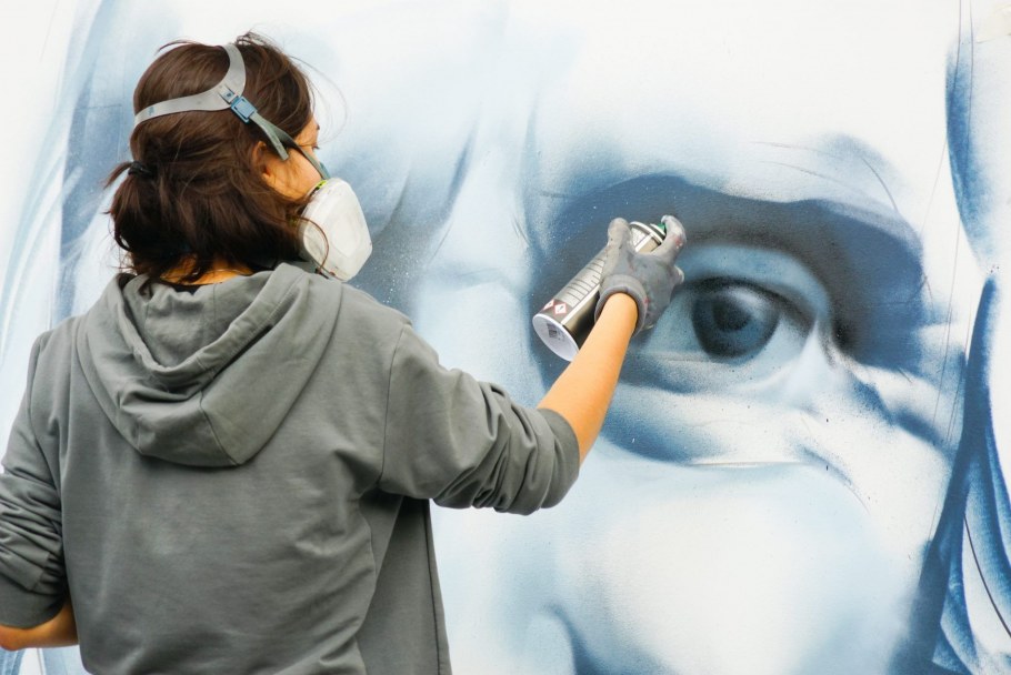 Рисунки баллончиком