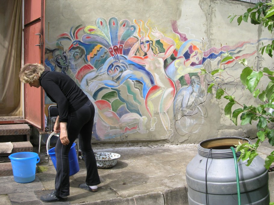 Разрисованные стены кистью