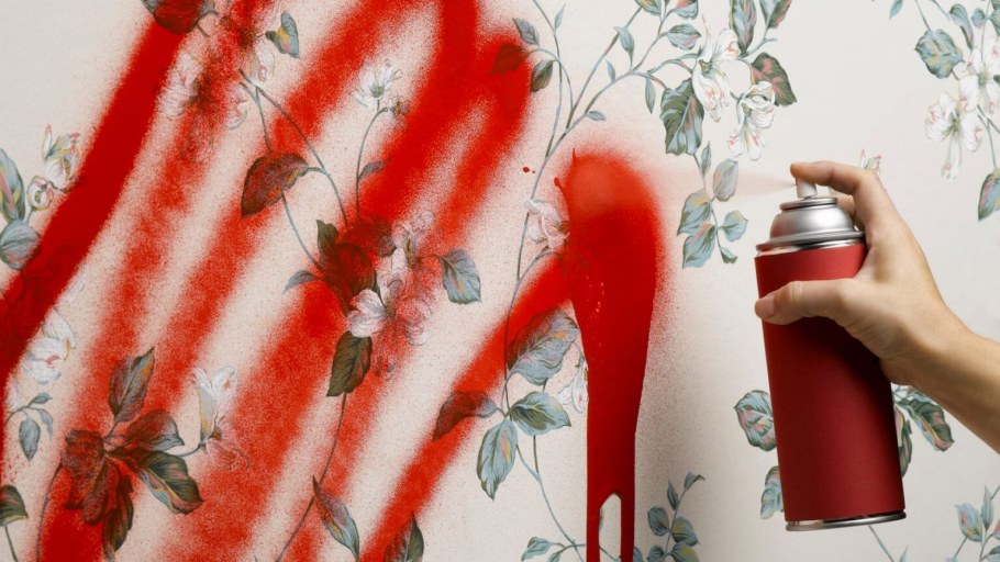 Обои из баллончика для стен