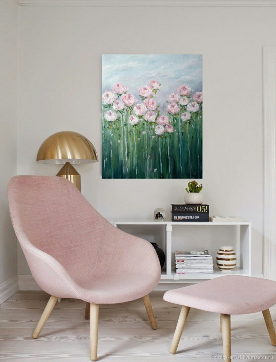 Холст в интерьере