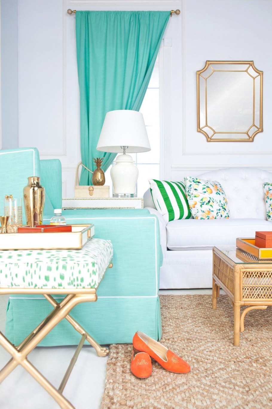 Аквамариновый цвет в интерьере