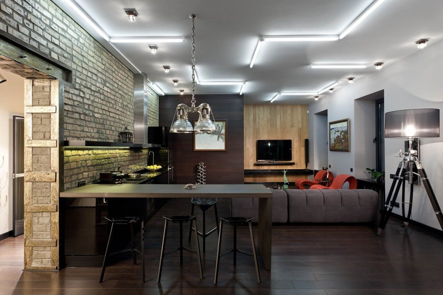 Евродвушка в стиле лофт