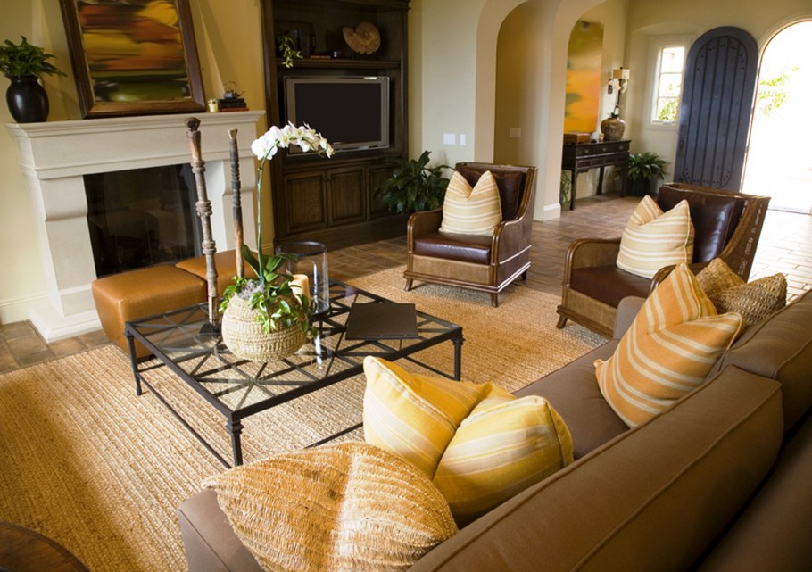 Гостиная в колониальном стиле