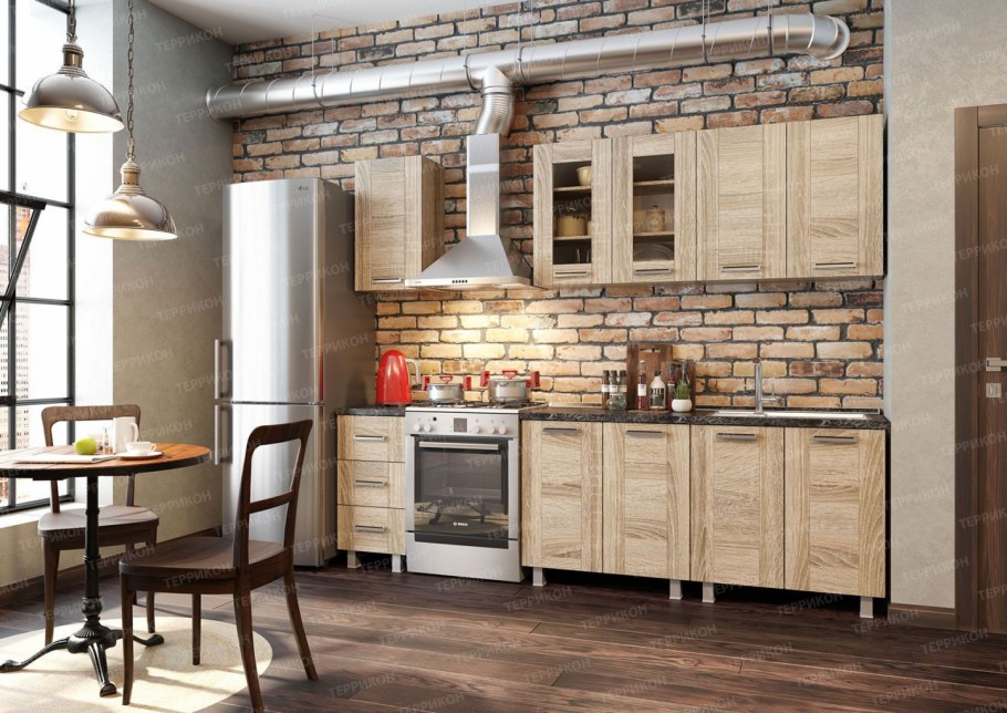 Кухня лофт хофф