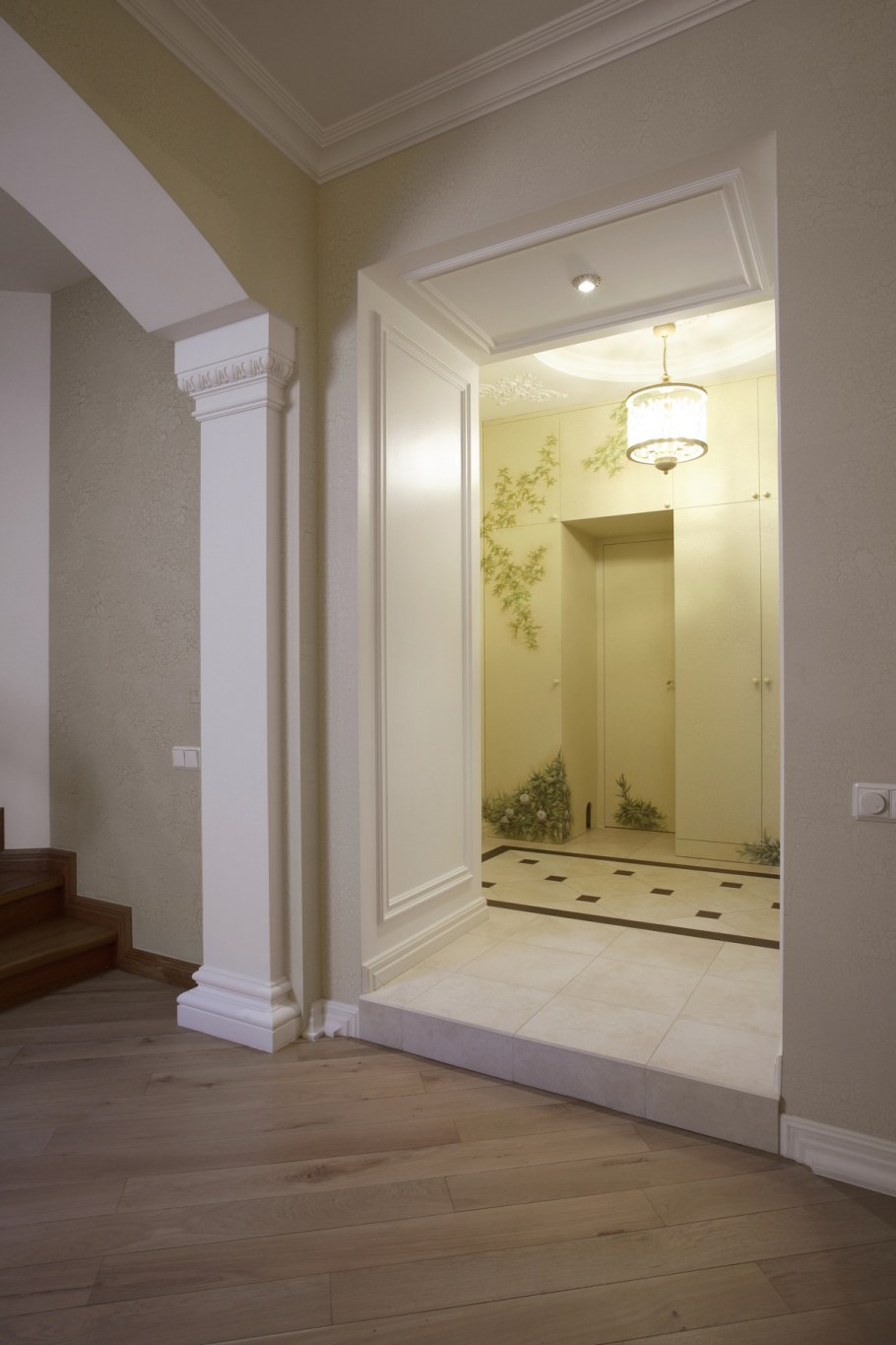 Арка отделанная камнем