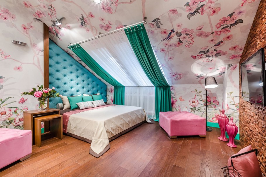 Фитостена в гостиной