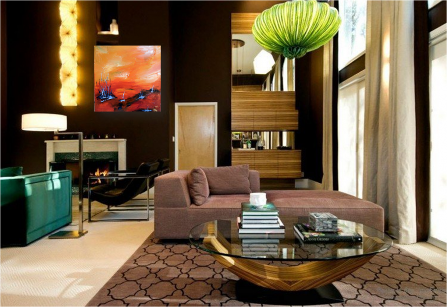 Сочетание шоколадного цвета в интерьере