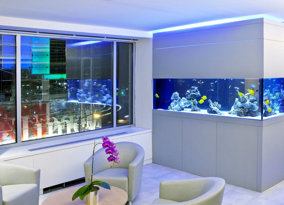 Аквариум в интерьере