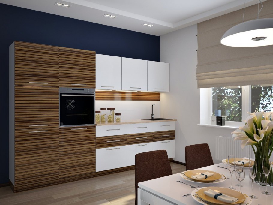 Кухня зебрано Egger