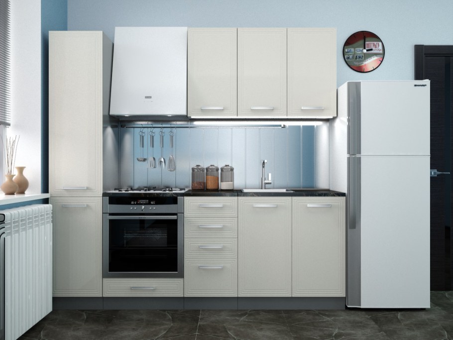 Кухня София Виста ваниль глянец