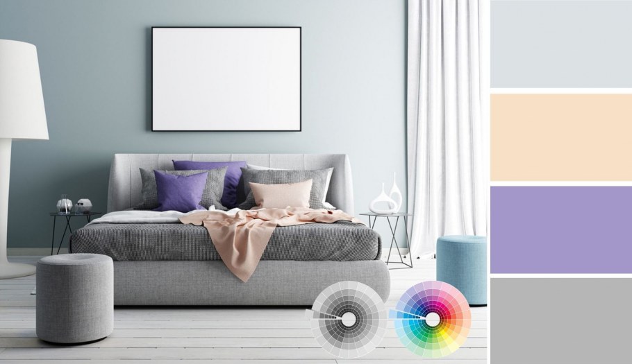 Blue Bedroom Mockup