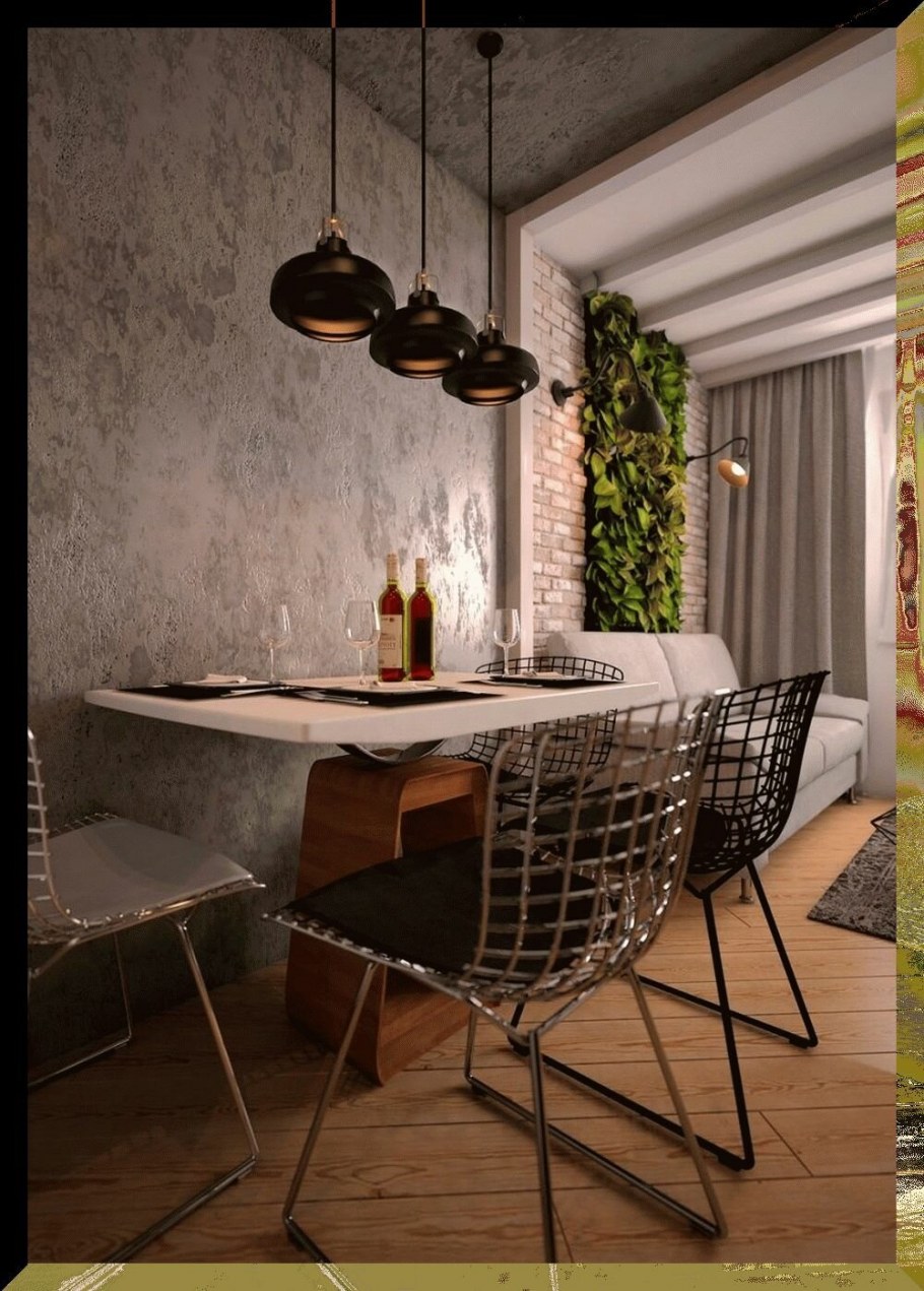 Отделка гостиной камнем