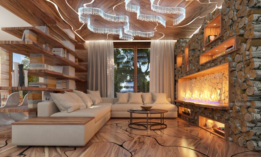 Загородный дом в эко стиле