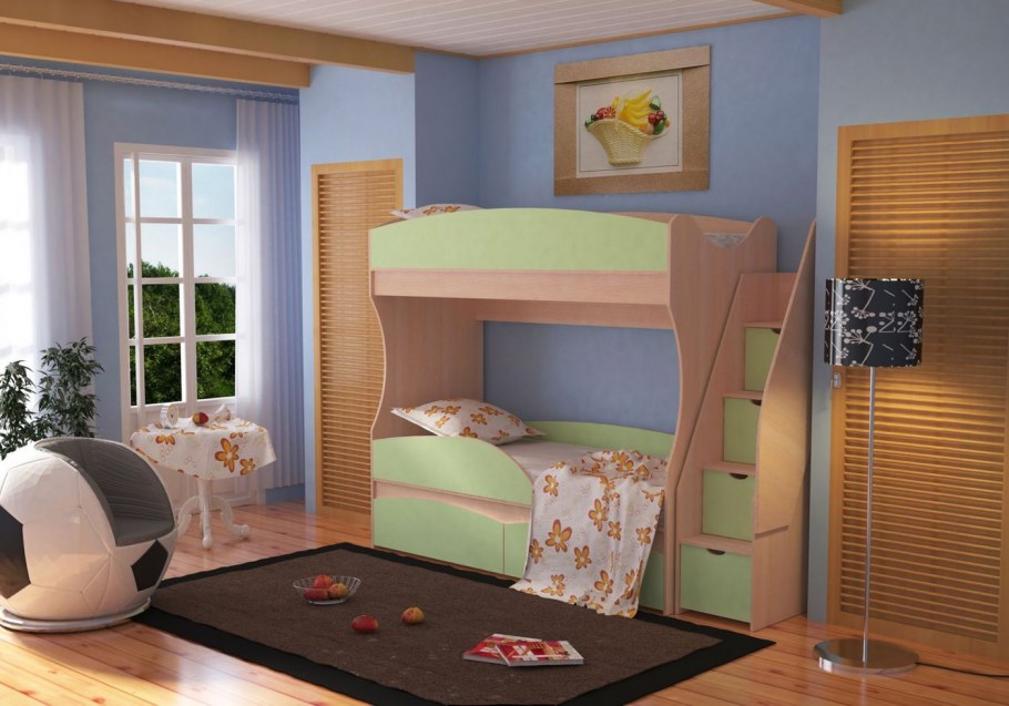 Кровать двухъярусная Омега-4