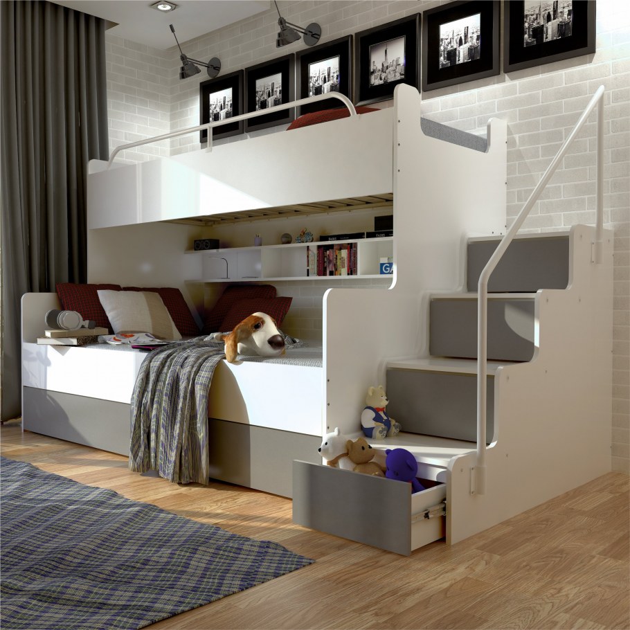 Кровать детская двухъярусная