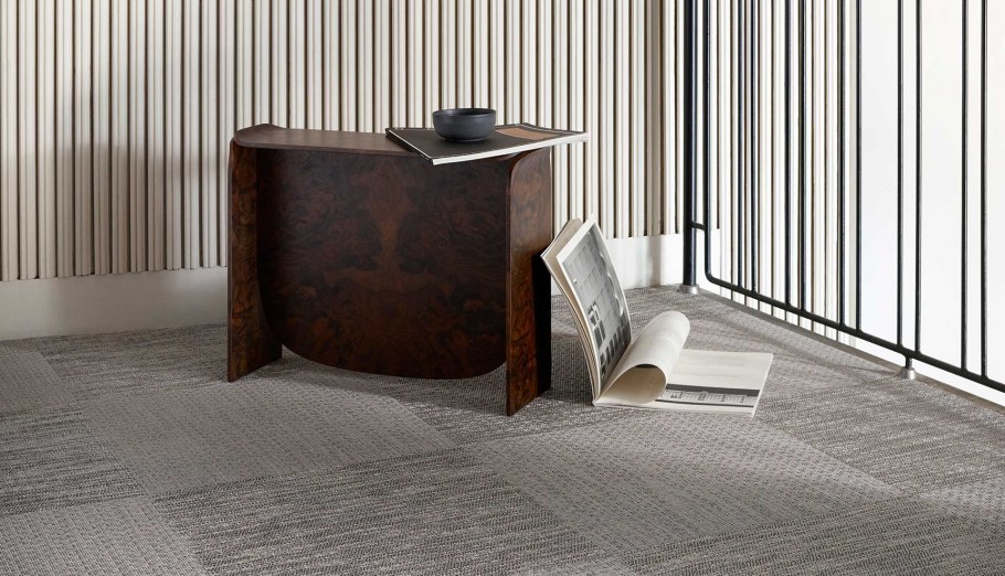 Плетеный виниловый пол в интерьере