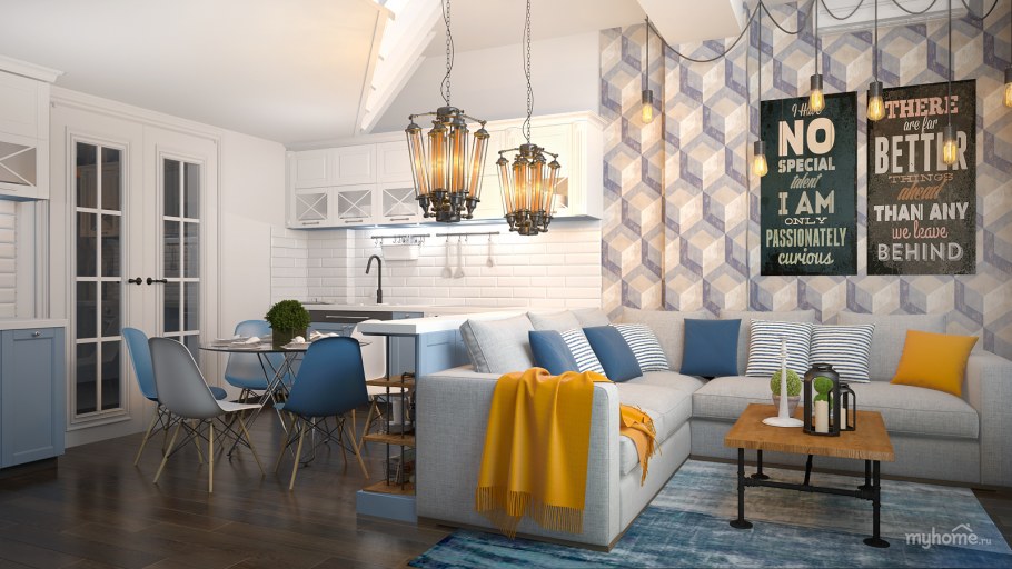 Сканди лофт кирпич