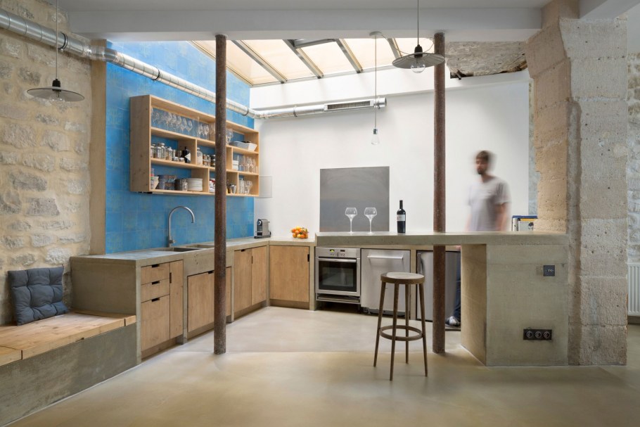 Кухня-гостиная 20 кв.м лофт