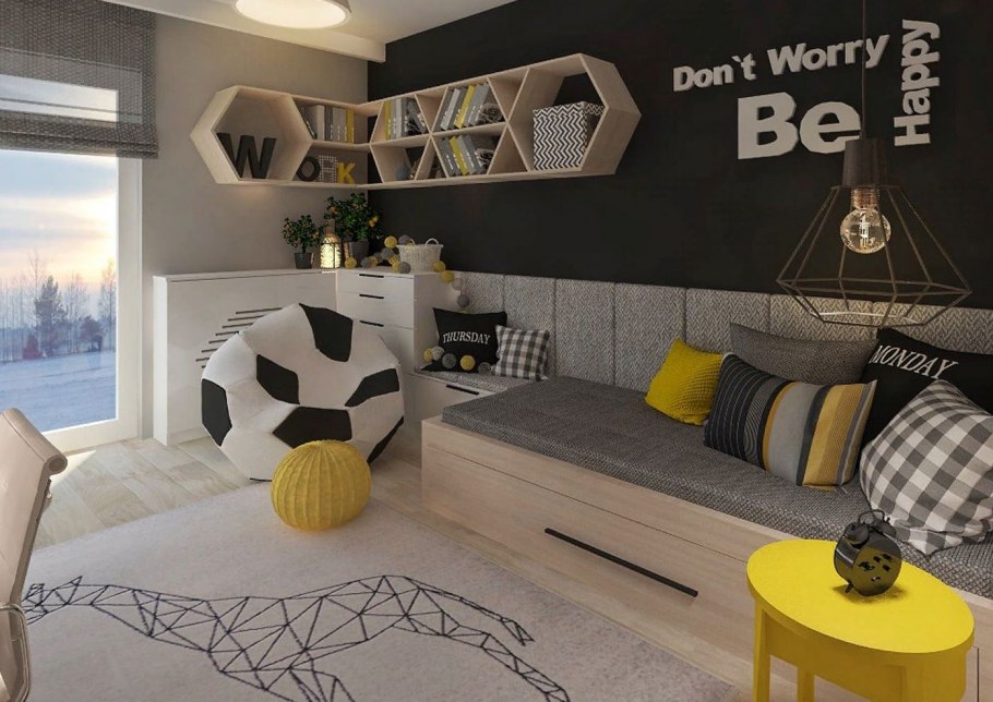 Дизайнерская комната для подростка