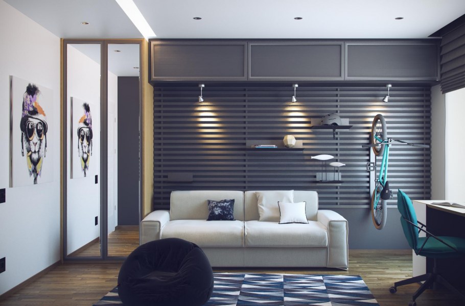 Римская штора в комнату подростка