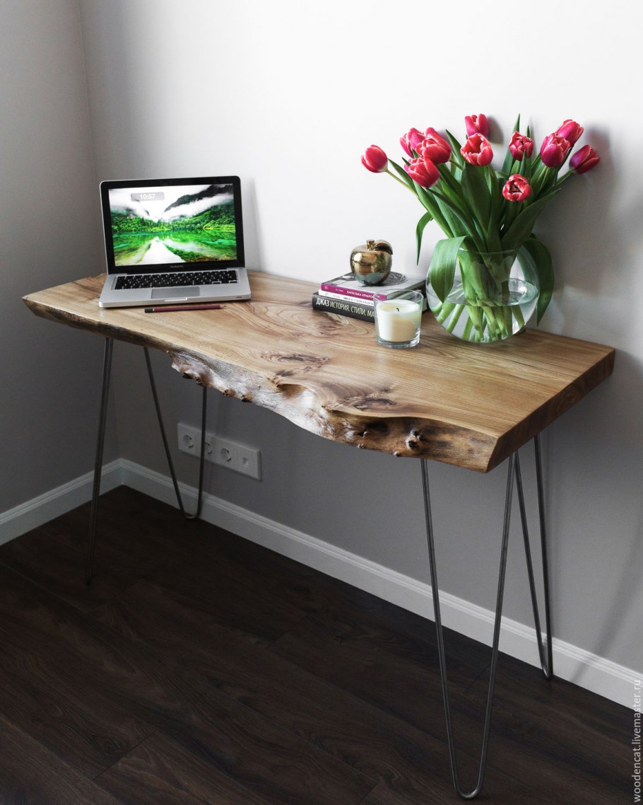 Консоль из слэба карагача