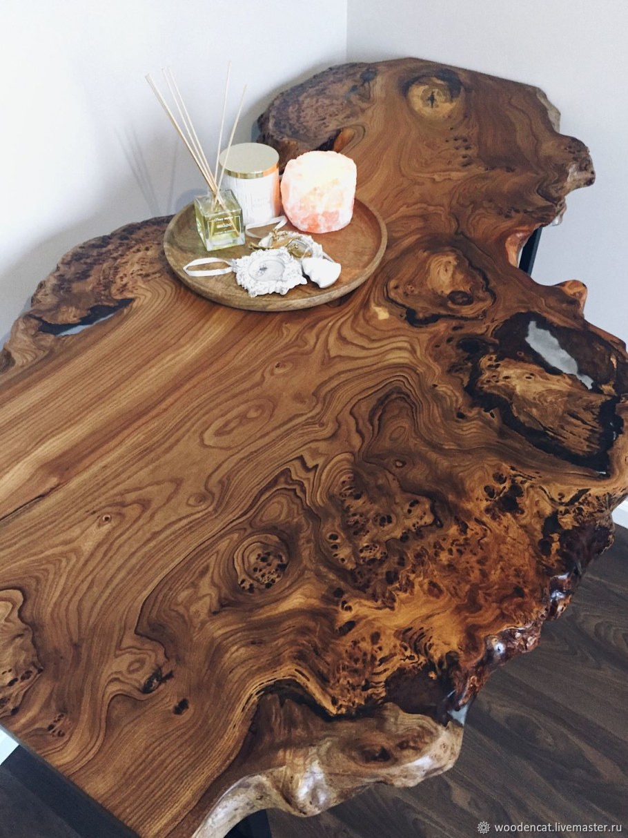 Каповый карагач стол