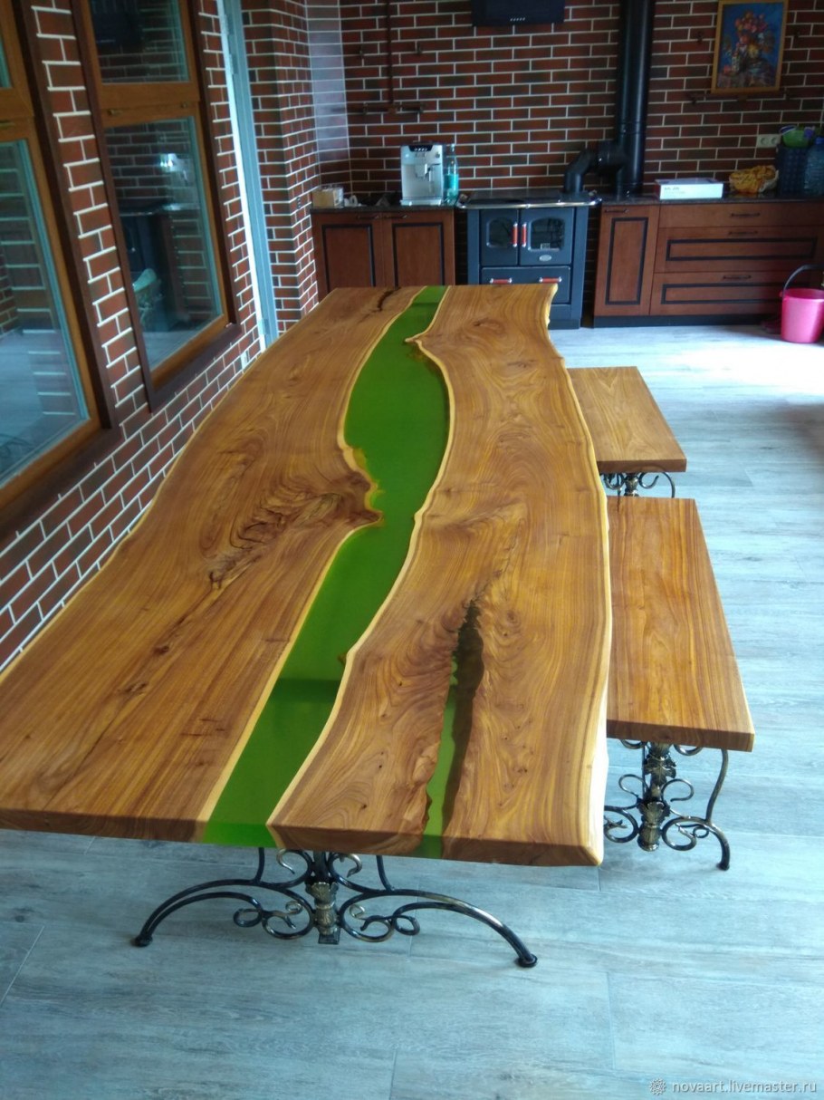 Стол слэб карагач