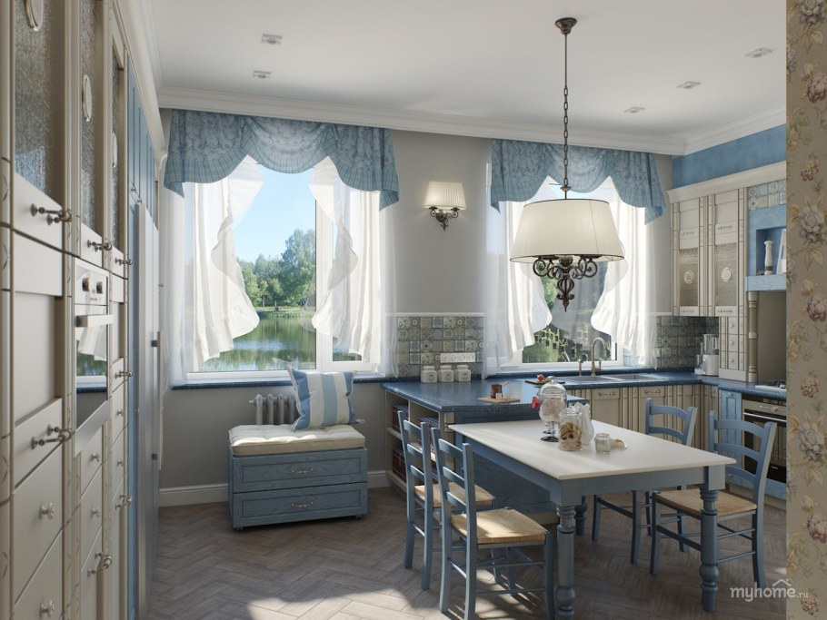 Кухня современная в средиземноморском стиле