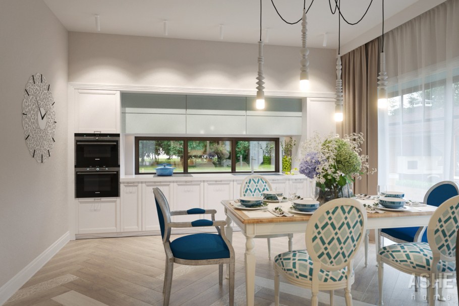 Светлая кухня в средиземноморском стиле